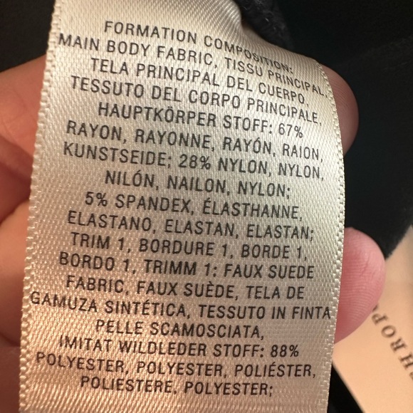 ANTHROPOLOGIE NWT Sz 32 Faux Suede Leather Patch Ankle Zipped Slim Pant Pull On - Picture 16 of 16